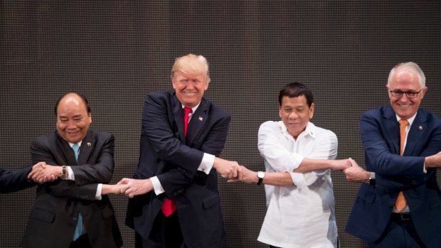 Got it: The group finally completed their "ASEAN-way handshake". 