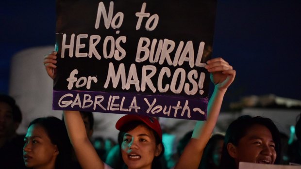 Among the issues that divided the President and Vice-President were the decision to give former dictator Ferdinand Marcos a hero's burial.