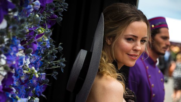 Actress Melissa George arrives at the Birdcage on Saturday.