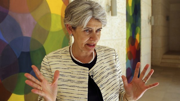 UN secretary-general candidate Irina Bokova of Bulgaria.