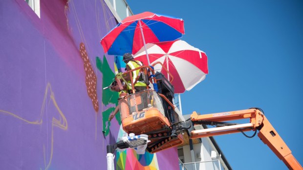 Subiaco’s ‘Paint Subi’ art project is transforming local buildings. 