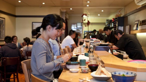 Traditional omakase sushi is best experienced at the kitchen counter at Shira Nui in Glen Waverly.