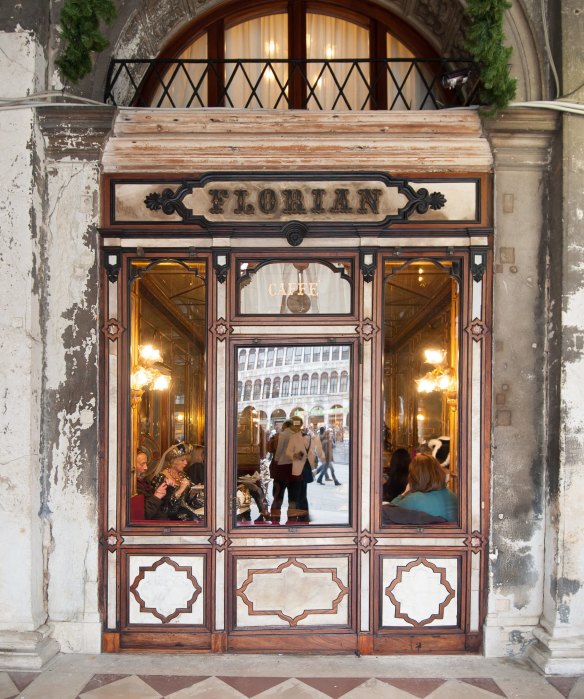 Caffe Florian, in Venice's Piazza San Marco, is Ronnie Di Stasio's first stop on arrival.