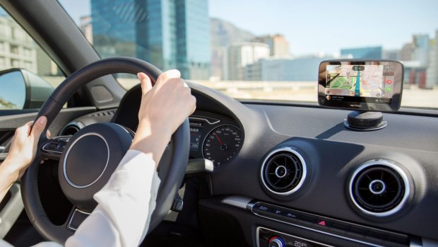 Eyes on the road: the TomTom Go 520.