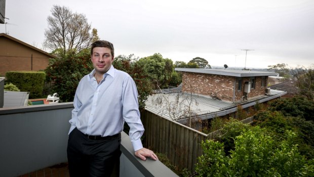 MP Tim Smith at home in Kew. 