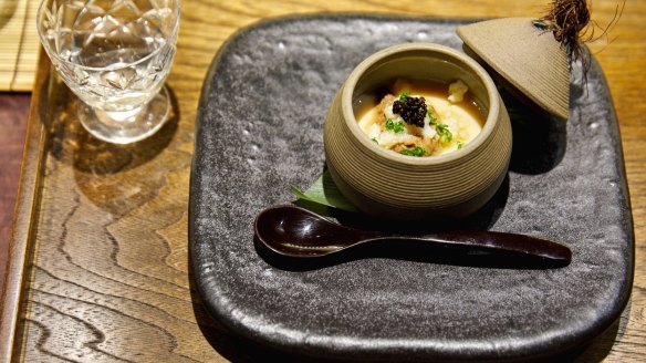 Chawan-mushi with spanner crab.