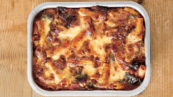 Massimo Bottura's parmigiana pasta bake.