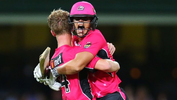 In the pink: The Sixers' frantic finish on Thursday was a match made in heaven for pitchsiders.