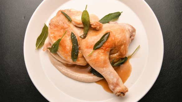 The daily roast could be this chicken, bread sauce and crispy sage number.