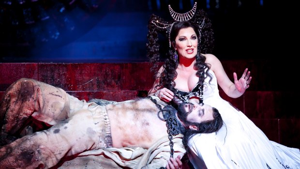 Cheryl Baker as the title character Salome in the famously bloody Opera Australia production in 2012.