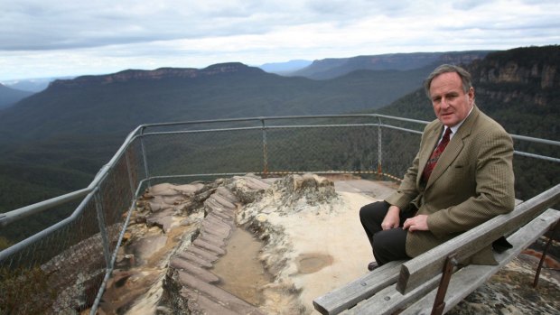Strong voice: Bob Debus at Leura in the Blue Mountains in 2007. The former NSW environment minister said a federal government report into the environmental impact of Badgerys Creek paid "cursory attention" to the world-heritage value of the country's most visited national park. 
