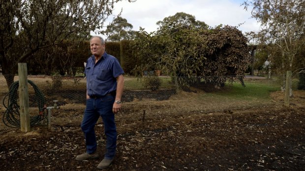 Buninyong CFA Group officer Steve Hodgetts at his Durham Lead property.