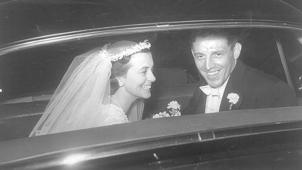 Rosemary and Max on their wedding day.