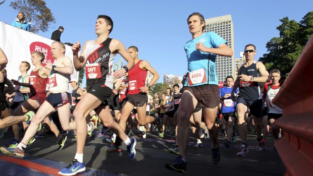 Good weather greeted runners at last year's City2Surf run.