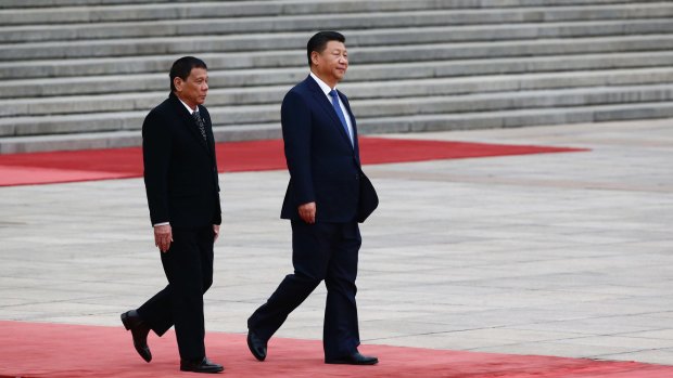 President of the Philippines Rodrigo Duterte and Chinese President Xi Jinping.