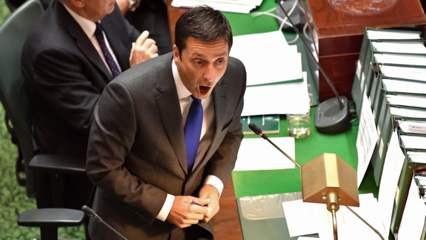 Opposition leader Matthew Guy in Parliament on Tuesday.