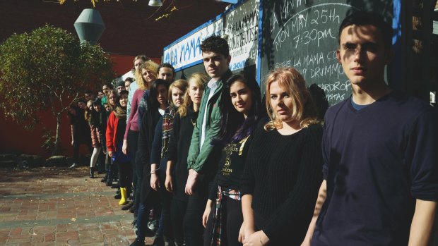 The members of Platform Youth Theatre, which will be forced to close due to funding cuts.