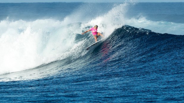 Standout: Bethany Hamilton in her semi-final ride.