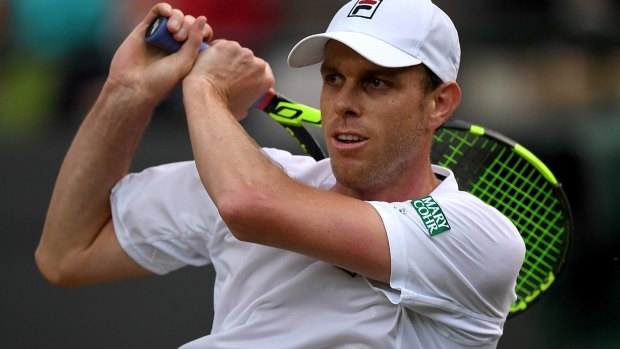 Big-serving Sam Querrey is one set away from a shock win.
