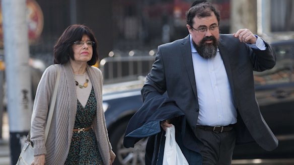 Stera and Mordecai Gutnick at the Federal Court.