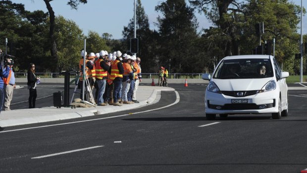 The northbound lanes of the Majura Parkway from Fairbairn Avenue were opened earlier in May.