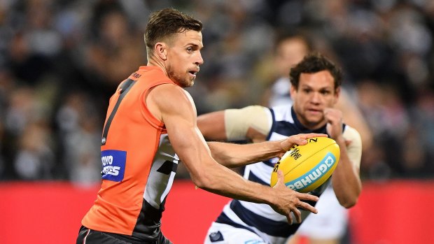 Fitness battle: Giants star recruit Brett Deledio has taken a long and painful road to recovery from injury.