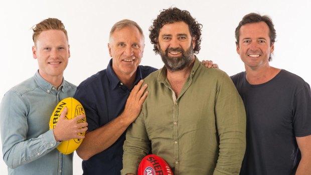 From left: Sam McClure, Tim Watson, Garry Lyon and Hamish McLachlan.