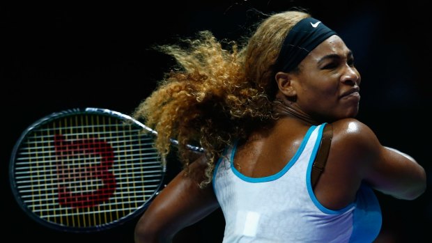 On the warpath: Serena Williams.