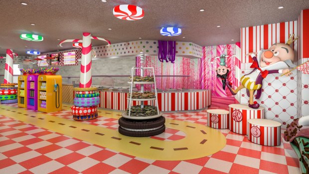 Vanellope's Sweets & Treats is a Wreck-It Ralph themed lolly shop.