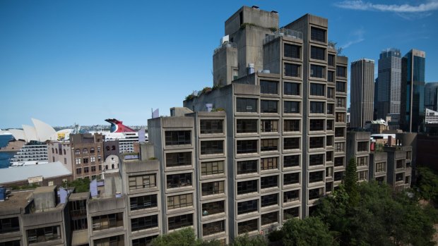 Located on Cumberland Street in The Rocks, the Sirius building's brutalist concrete box architecture has divided public opinion for almost 40 years. 