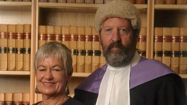 Judge Robert Toner with his wife Helen on being appointed a judge.