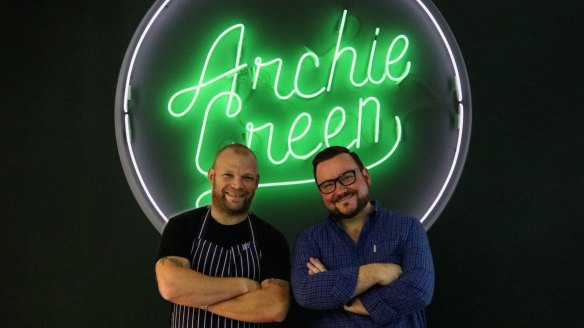 Chef Andrew Braham, left, and Paul Hourigan from Archie Green.