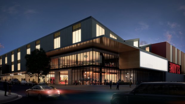 An artist impression of the proposed Gungahlin cinema and entertainment precinct.
