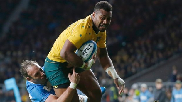 Samu Kerevi has been one of the Wallabies' better backs on their spring tour. 
