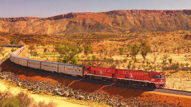 The Ghan, along with its sister train the Indian Pacific, has been sold to US group Hornblower.