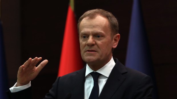 European Council President Donald Tusk.