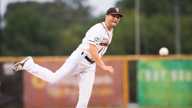 Starting pitcher Brian Grening was magnificent, pitching 6.2 scoreless innings for Canberra.