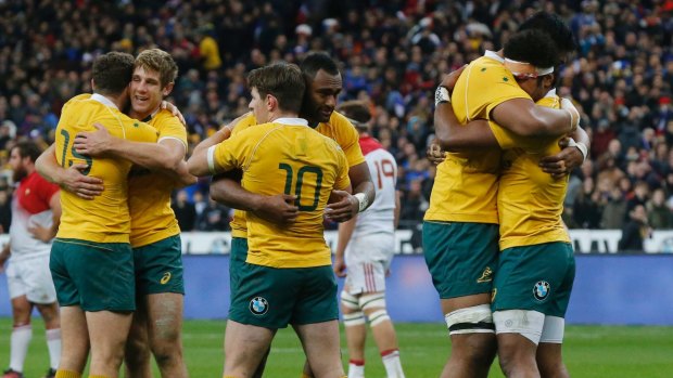 All too familiar: Another win by a tiny margin left the Wallabies exuberant, and relieved.