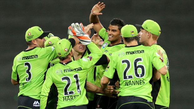 "It's always good to get a few wickets and contribute to the win": Sydney Thunder's Gurinder Sandhu.