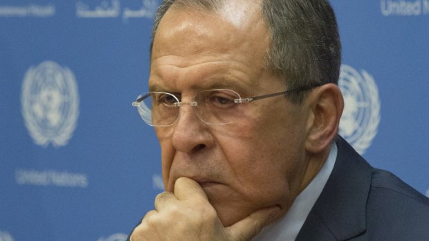 Russian Foreign Minister Sergei Lavrov.