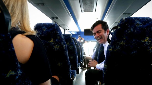 Sam Dastyari drove the "Bill Bus" for seven weeks during the campaign.