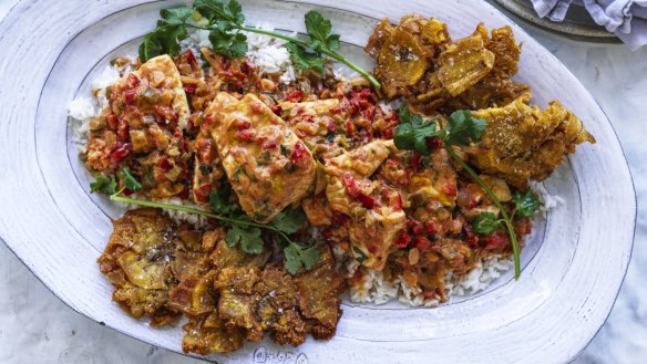 Danielle Alvarez's Cuban-style fish with coconut.