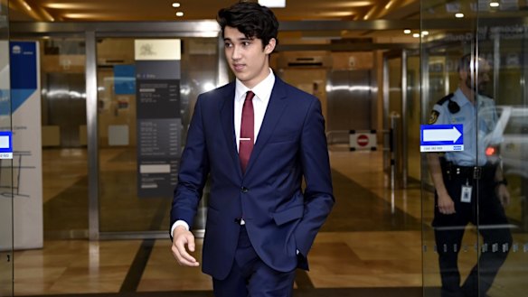 Hostage Jarrod Morton-Hoffman leaves the Sydney siege inquest.