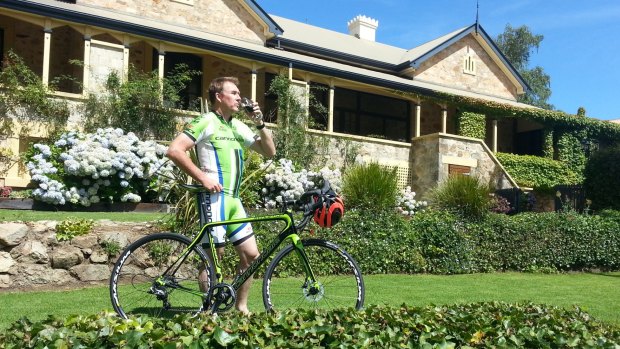 Stephen Lacey combines pedaling with pinot on a preview of Stuart O'Grady's private Tour Down Under. 