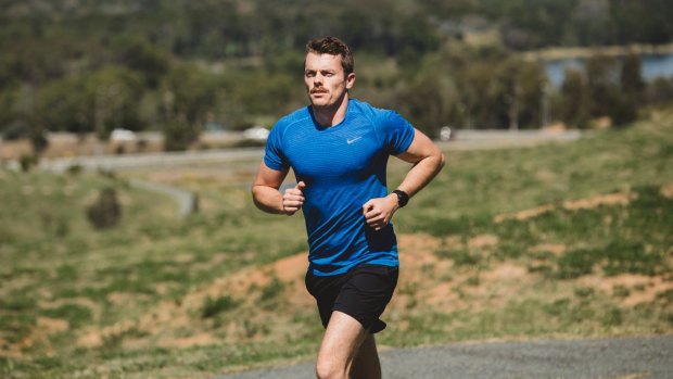 John Hulin is training for the half marathon at the Australian Running Festival. 
