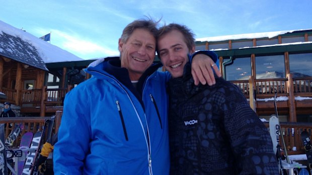 Robert Scott , right, with his father Stephen.