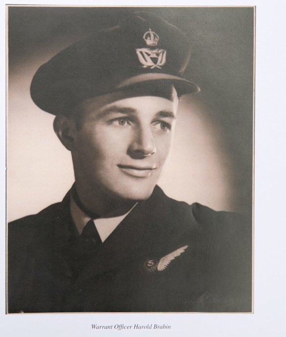 Warrant Officer Harold Brabin who flew with Bomber Command in WW2.