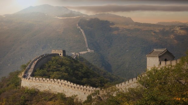 Not just the Great Wall but the Great Firewall, too. 