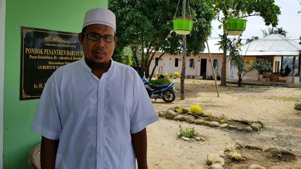 Khairul Ghazali, the founder of Al-Hidayah Islamic School near Medan, Indonesia. 