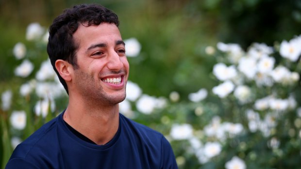 Daniel Ricciardo of Australia and Infiniti Red Bull Racing in the Royal Botanic Gardens on Tuesday.